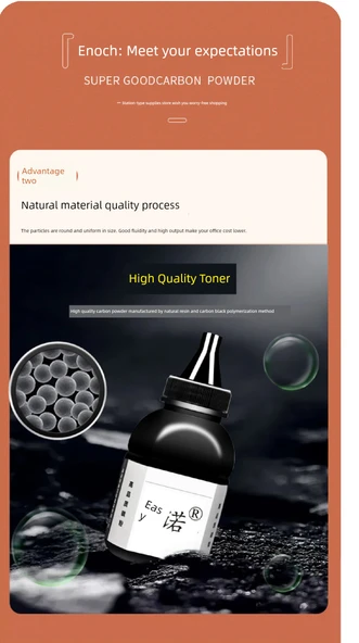 Yüksek Kalite Toner - Siyah - 120g Kapasite - 10