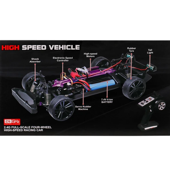 SCY-16303 Kumandalı Hızlı ve Profesyonel Drift 4x4 -Gepettoys - 5