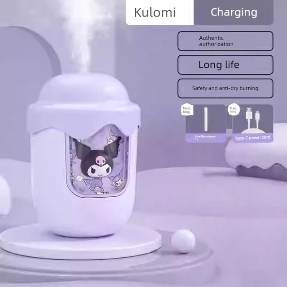 Hello Kitty Sanrio Nemlendirici - Şarjlı Kulomi - 1 Pamuk Çekirdekli