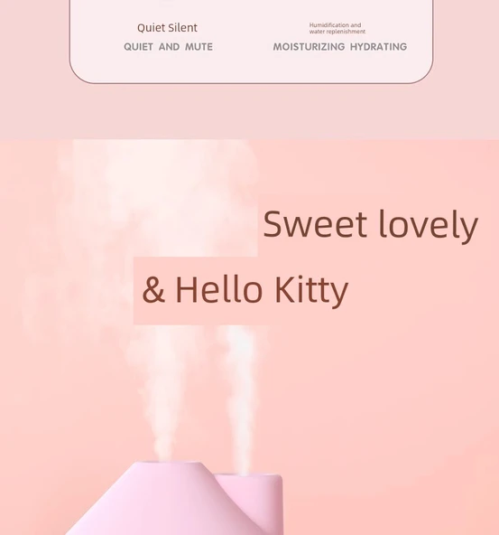 Hello Kitty Sanrio Nemlendirici - Şarjlı Kulomi - 1 Pamuk Çekirdekli - 10