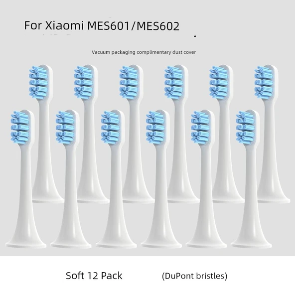 Elektrikli Diş Fırçası Başlığı - 12 Yumuşak (Xiaomi T300/T500 ile)