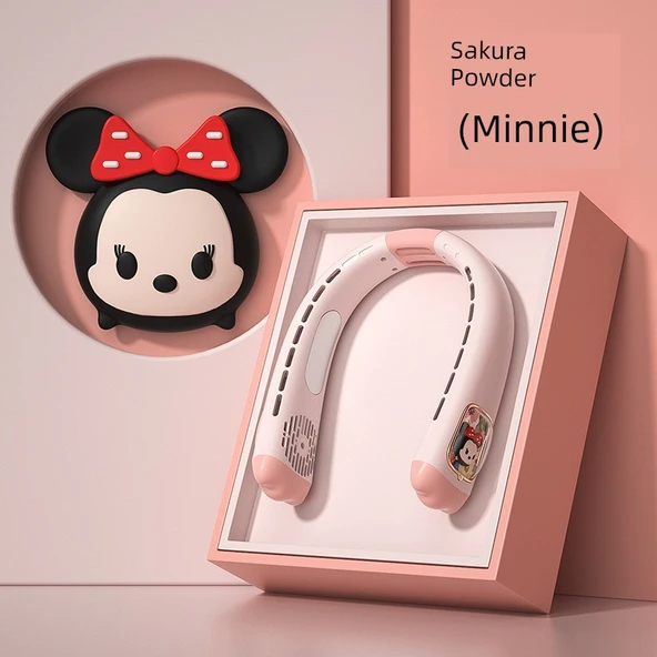 Disney Sakura Pudra Minnie Boyun Fanı 20000MA İkili Turbo Buz Porseleni