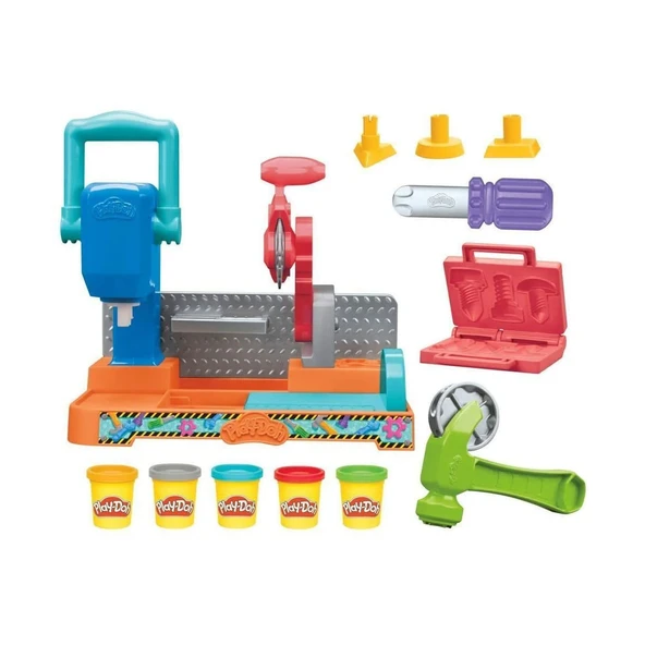 F9141 Play-Doh Renkli El Aletleri Tezgahı Oyun Seti +3 yaş - 2