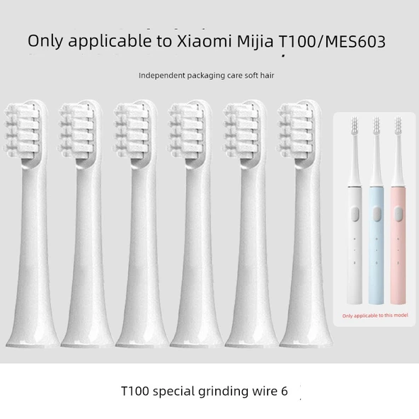 Elektrikli Diş Fırçası Başlığı - Zımpara Teli 6'lı (Xiaomi T100/MES603 ile)