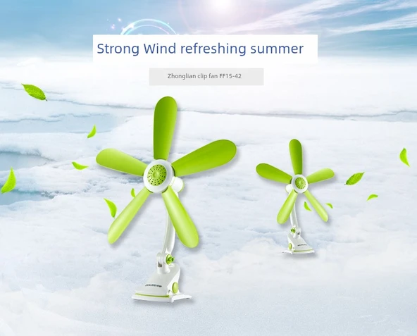 Klip Fan - 42cm - Yeni Geliştirilmiş + Uzaktan Kumanda Zamanlayıcı 3 Metre - 6