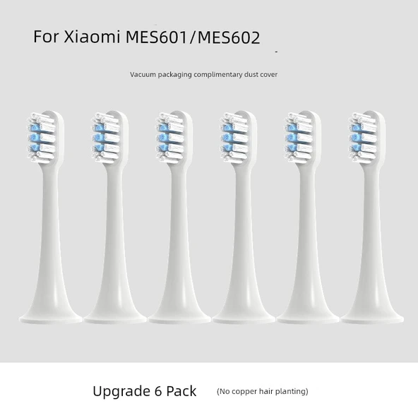 Elektrikli Diş Fırçası Başlığı - Yükseltilmiş 6'lı (Xiaomi T300/T500 ile)