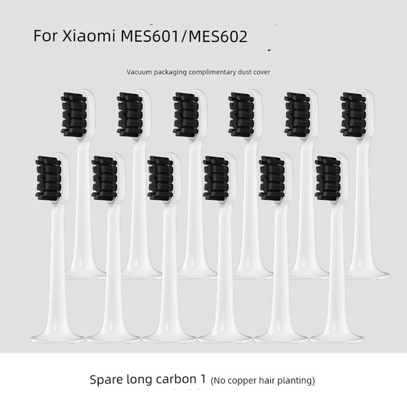 Elektrikli Diş Fırçası Başlığı - 12 Uzun Karbon (Xiaomi T300/T500 ile)