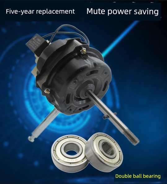 60W Elektrikli Fan Motoru - 16 İnç Uzaktan Kumanda/Duvar Fanı - Saf Bakır - 11