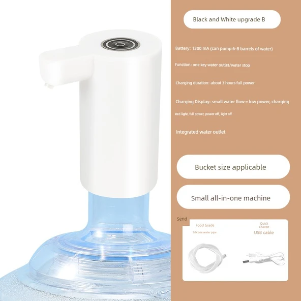 Elektrikli Su Dispenseri Pompası - 055 Beyaz Tide Hepsi Bir Arada Makine (Model 2)