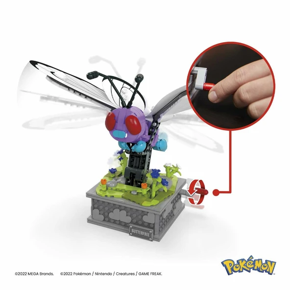 HKT22 MEGA™ Pokémon™ Motion Butterfree 582 parça +12 yaş - 5