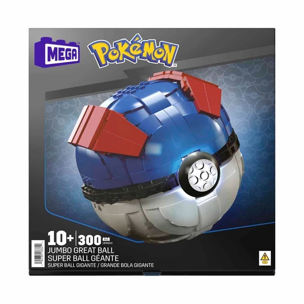HMW04 MEGA Pokémon™ Jumbo Pokeball 299 parça +10 yaş ürün görseli 1