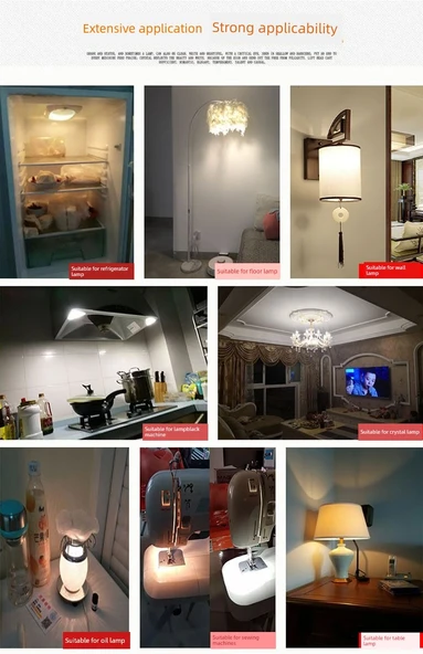 E14 Küçük Vida 3W Beyaz LED Ampul - 12