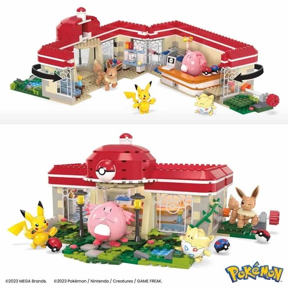 HNT93 MEGA Pokémon™ Pokémon Dinlenme Tesisi 648 parça +8 yaş - 2