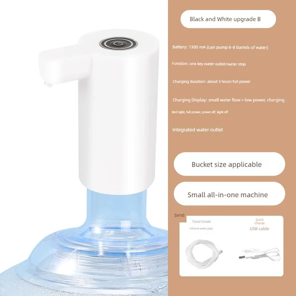 Elektrikli Su Dispenseri Pompası - 055 Beyaz Tide Hepsi Bir Arada Makine (Model 1)