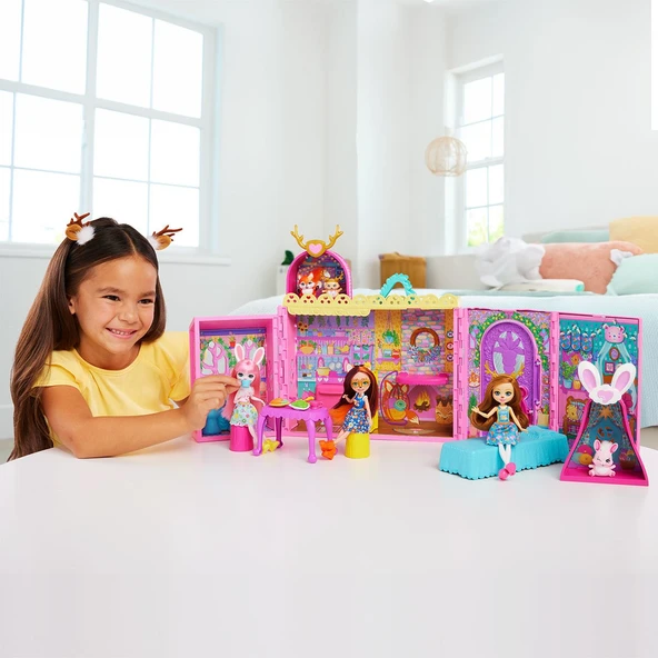 HXL53 Enchantimals Ana Karakter Bebekler Evi - 5