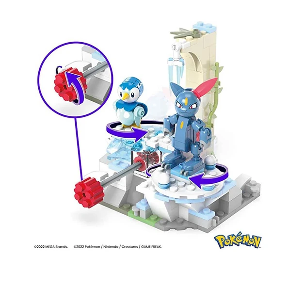 HKT20 MEGA™ Pokémon™ Piplup ve Sneasel Kış Macerası Seti 183 parça + 7 yaş - 4