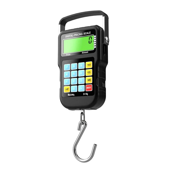 Dijital Asma Terazi - 50kg - s-330 - Kanca ve Cetvel ile