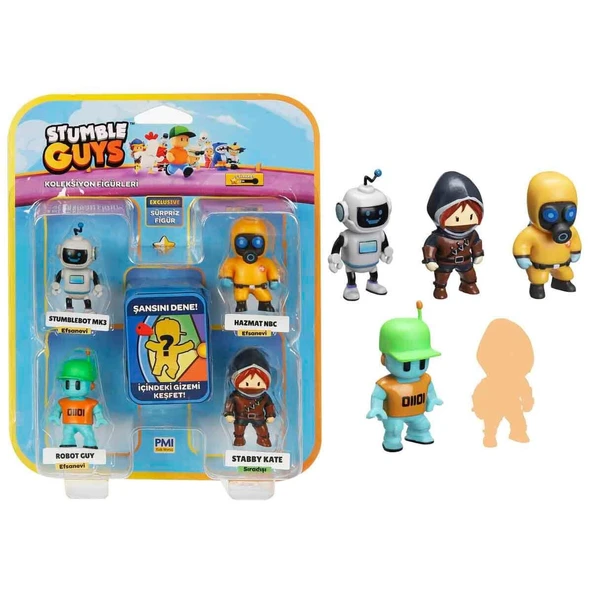 PMI SG2240 Stumble Guys Figür Seti 5li -Necotoys - 4