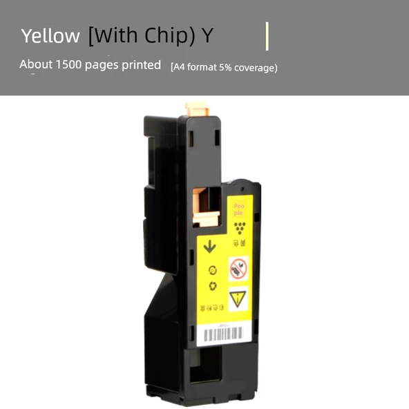 Yazıcı Toner Tozu - Sarı - Yeni Toz Kutusu - Taşıyıcı ile