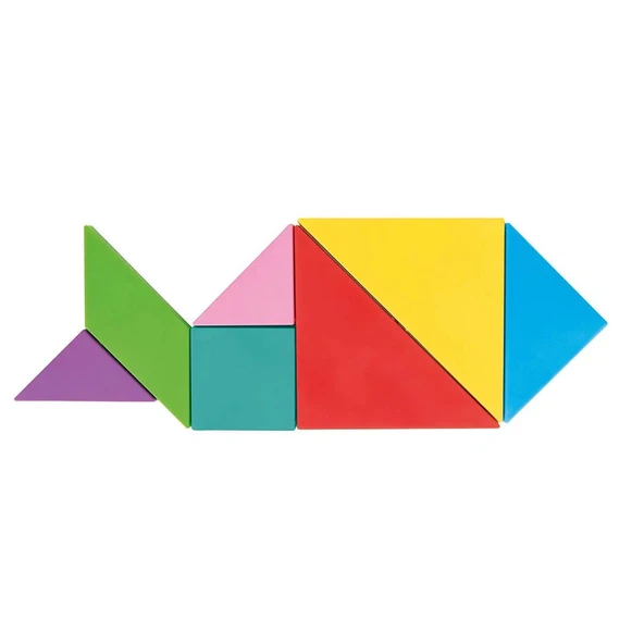 03 569 Ahşap Manyetik Tangram -Pilsan Oyuncak - Resim 4