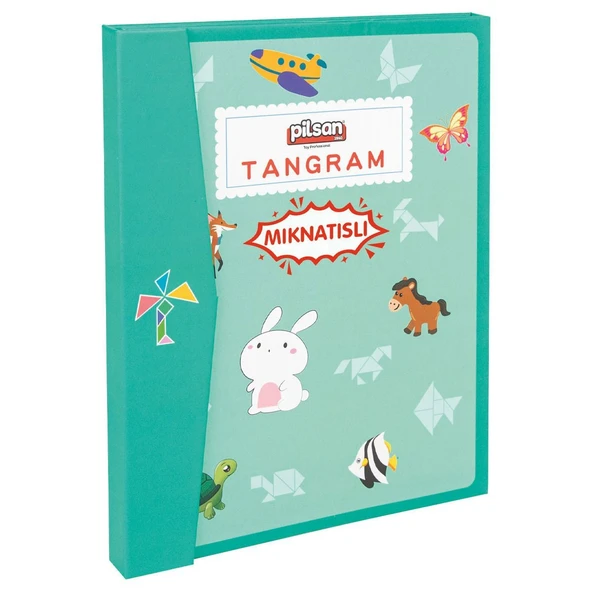 03 569 Ahşap Manyetik Tangram -Pilsan Oyuncak ürün görseli 1