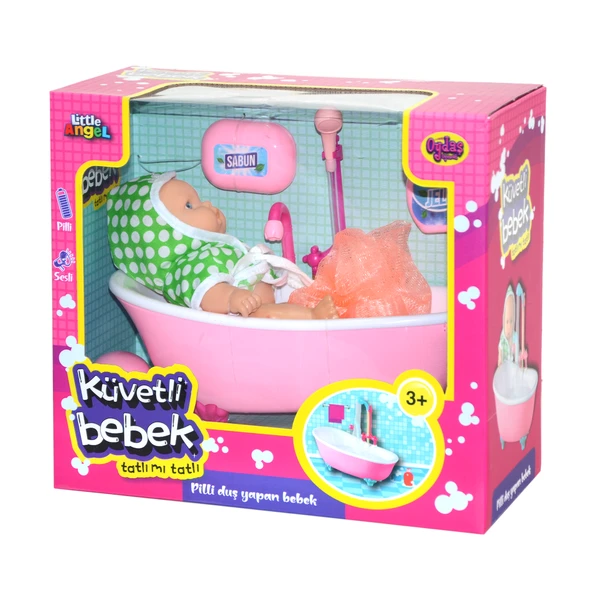 02605 Oydaş,  Pilli Küvette Duş Yapan Bebek - 3