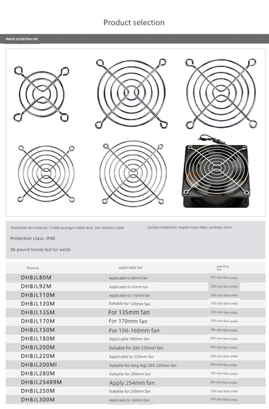 Üçü Bir Arada Toz Ağı - 200-210mm Fan İçin - 8