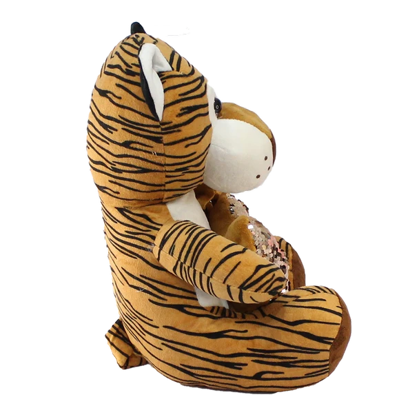 Kalpli Kaplan Peluş Oyuncak 35 cm - 3