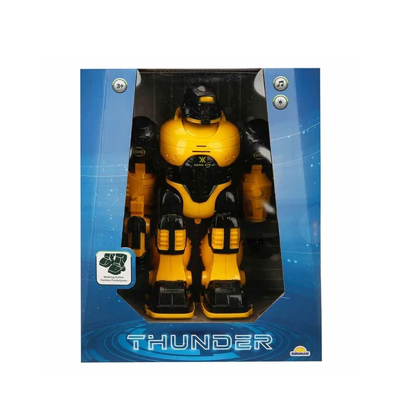 Thunderbolt Sesli ve Işıklı Robot 25 cm. - 2