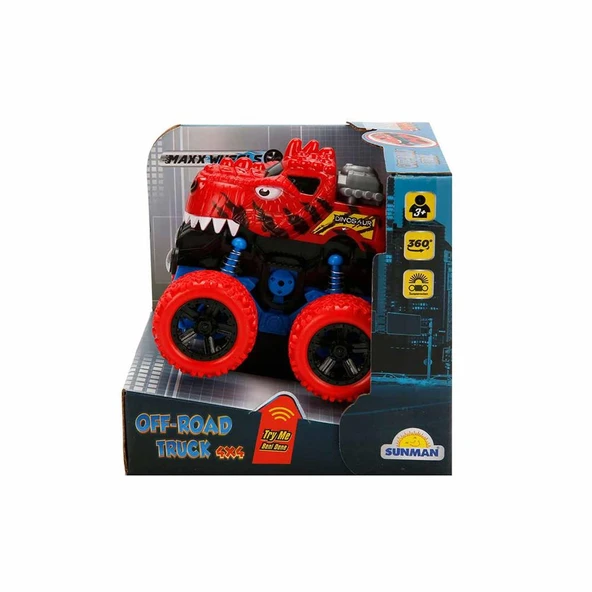 Maxx Wheels Speed Dinosaur Off Road Aracı 10 cm - Resim 4