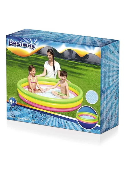 Bestway 152x30 Cm 3 Bölme Şişme Şişen Zemin Havuz - 4