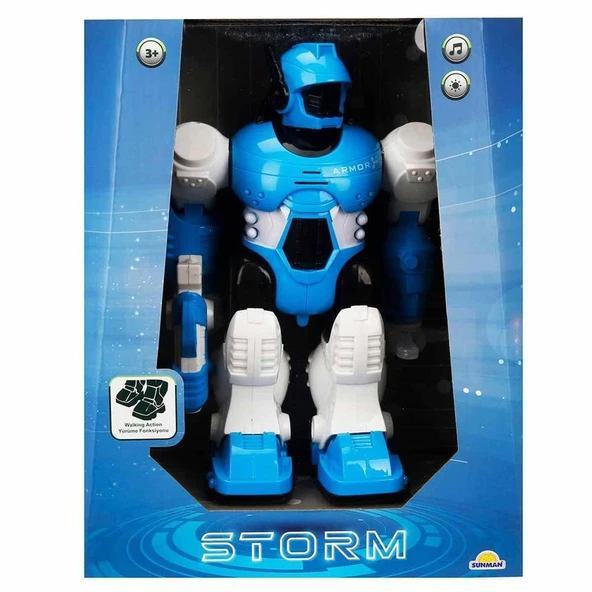 Storm Brave Sesli ve Işıklı Yürüyen Robot 25 cm - Resim 2