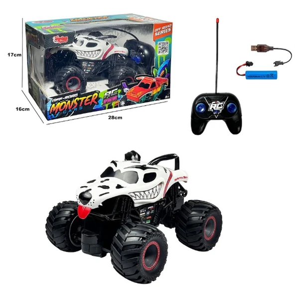 JY-1003 Uzaktan Kumandalı Full Fonksiyon Şarjlı Monster Jeep - 4