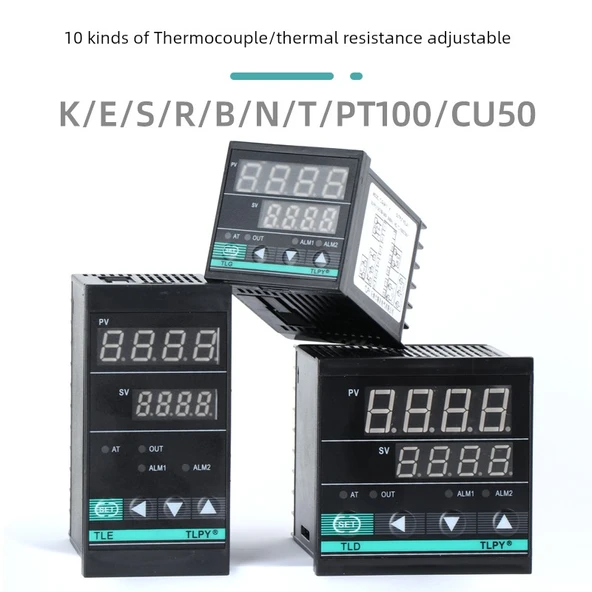 Dikey 48x96mm Röle Dijital Sıcaklık Kontrol Cihazı Ayarlanabilir - 3