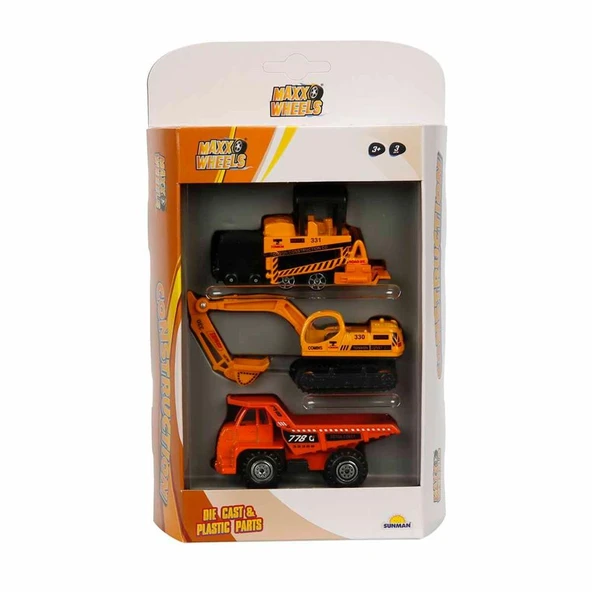 3'lü Araç Seti İş Makinaları ürün görseli 1