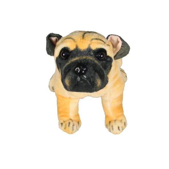 Havlayan Pug Köpek Peluş Oyuncak 25 cm - 5