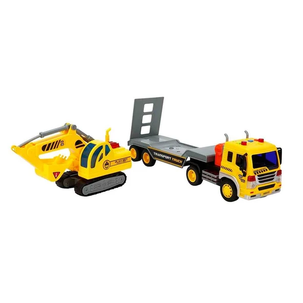 1:20 Sesli ve Işıklı Transporter Taşıyıcı Tır - 2