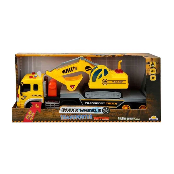 1:20 Sesli ve Işıklı Transporter Taşıyıcı Tır - 3