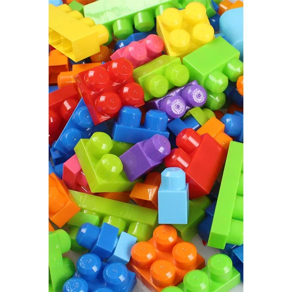 Play Blox Yapı Oyuncakları 56 Parça Kovalı Parlak Renkler Mega Blok Seti 3042 - 4