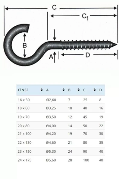 Ennalbur BA24175 24X175 Açık Piton 10 Adet - 2