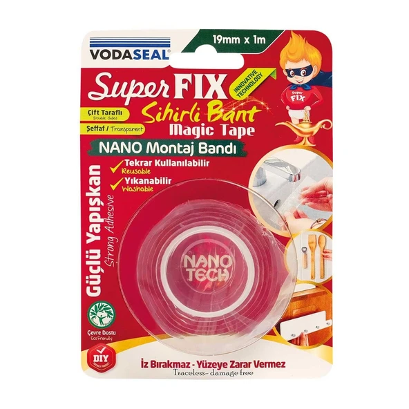 Vodaseal Süper Fix Sihirli Bant 19 mm 1 Metre - 2