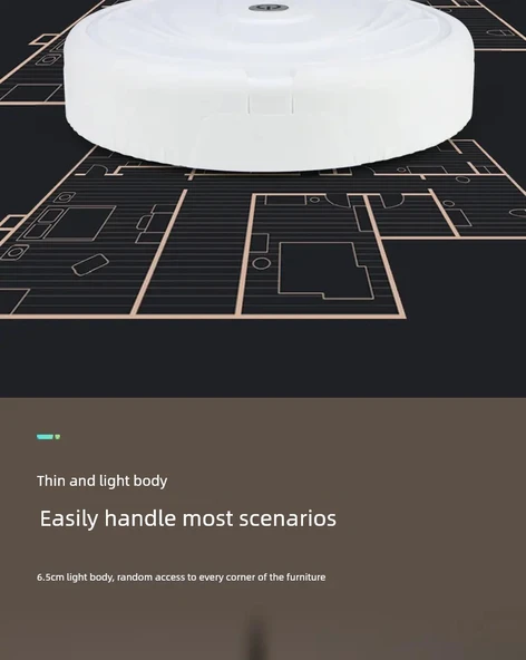 Akıllı Temizlik Robotu - Beyaz Pil ile - 3