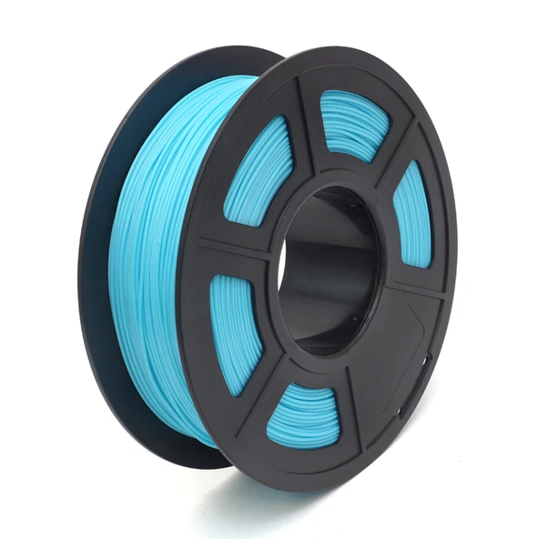 PLA 3D Yazıcı Filamenti - 1.75mm - 1kg - Flüoresan Mavi