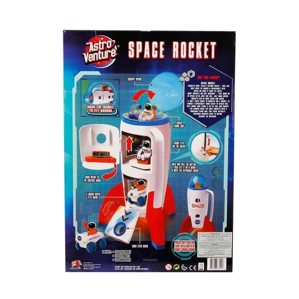 106114 Astro Venture Sesli Ve Işıklı Uzay Roketi -Sunman - Resim 3