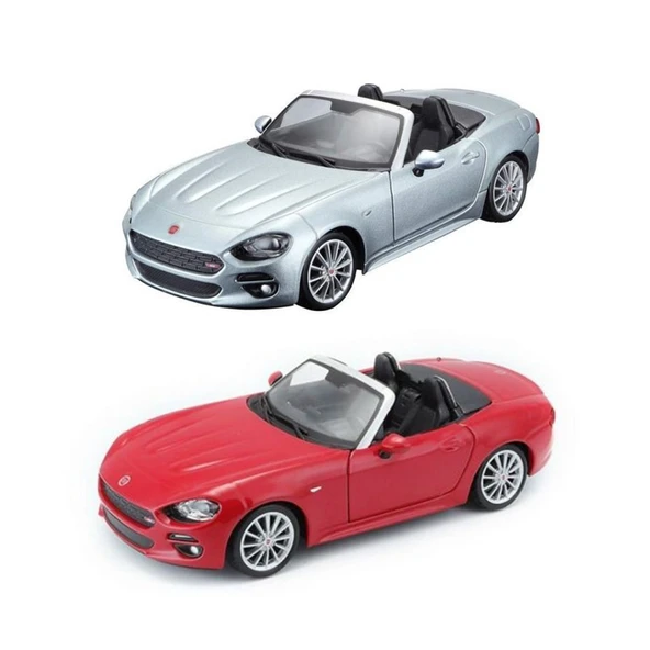 21083 Burago 1:24 Fiat 124 Spider Model Araba - Resim 3