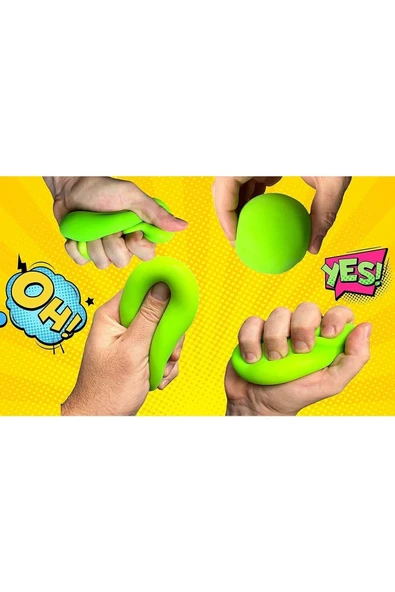 Jaru Streç Uzayan Hamur Stres Topu - 3'lü Paket - 4