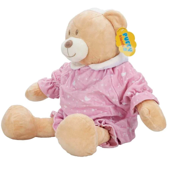 4761 Pijamalı Peluş Ayı 30 cm -Sunman - 5