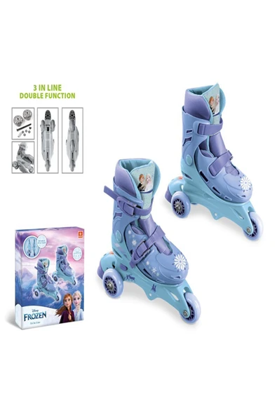 Karlar Ülkesi Frozen Elsa Anna Paten 29-32 Beden Alıştırma Ve Normal Kullanım 2in1
