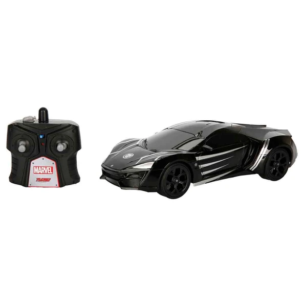 7037 Kumandalı 1:16 Avengers Black Panther Lykan Hypersport Araba - 2