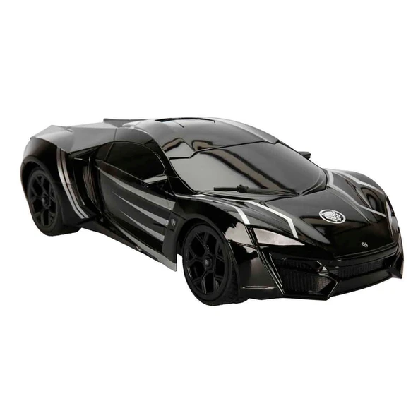 7037 Kumandalı 1:16 Avengers Black Panther Lykan Hypersport Araba - 3